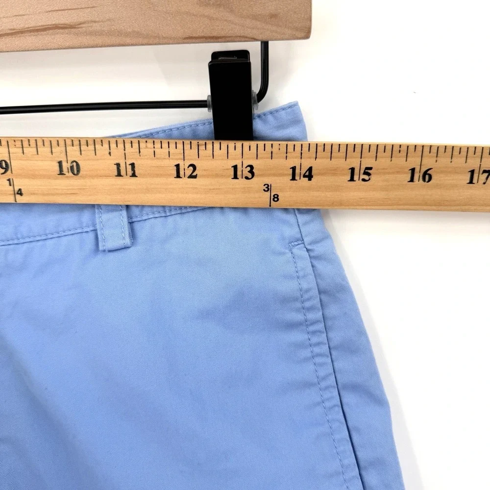 Vineyard Vines Shorts Mens 28x9 Light Blue Club Short Cotton Twill Preppy Beach